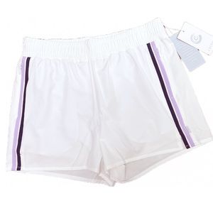 New Johnny Was Calme Elements Hike Short White Stripes w/Purple medium